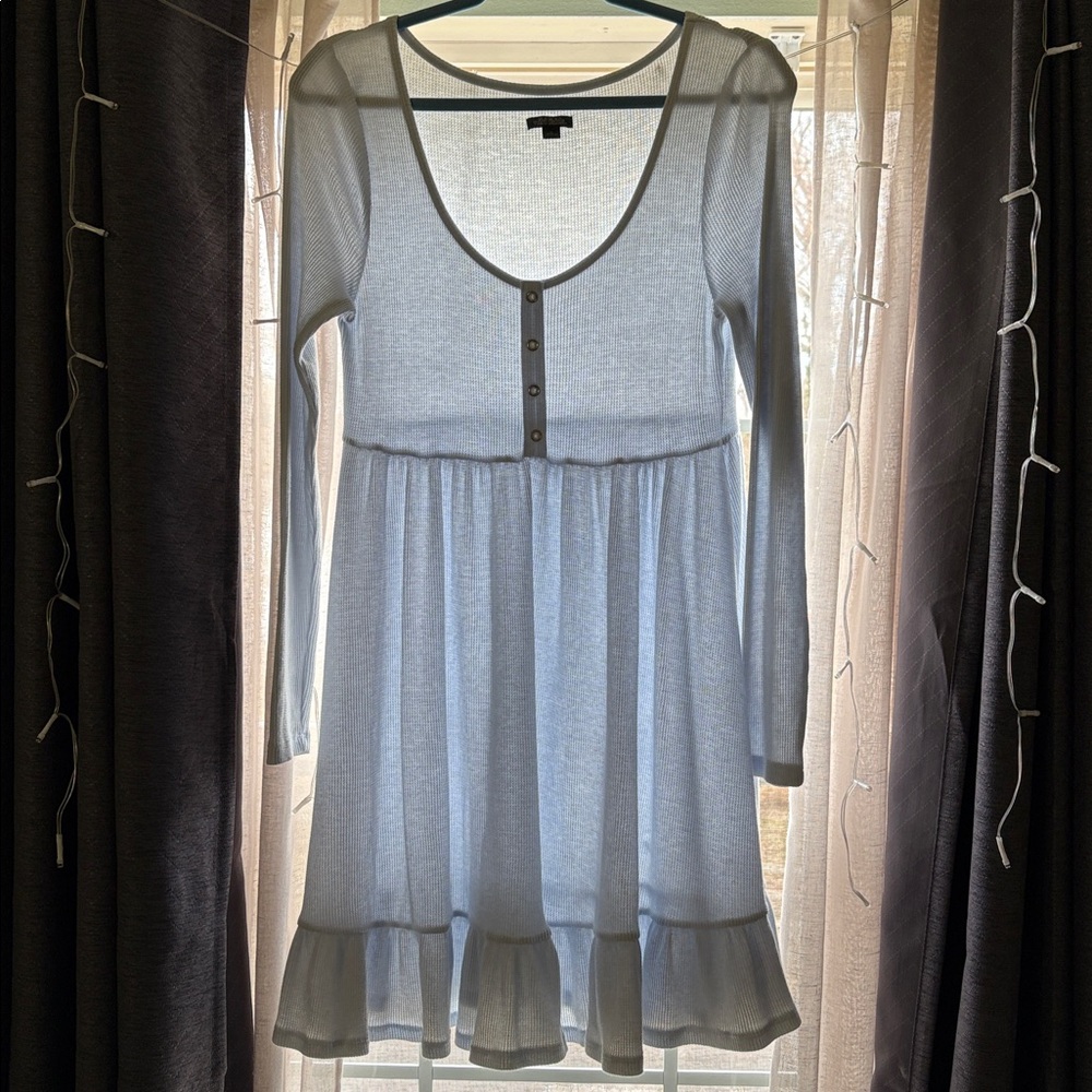 wild fable Light Blue Ribbed Dress - Picture 5 of 5